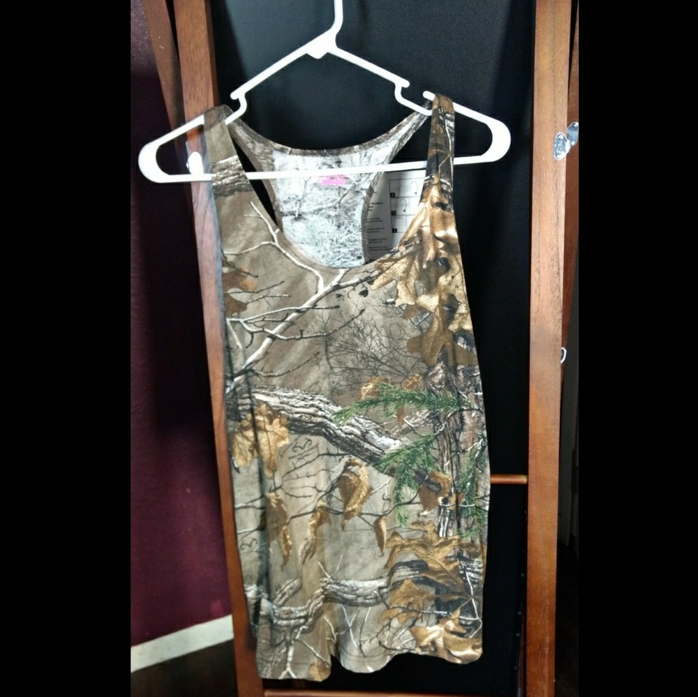 Game Winner Camo Tank Top